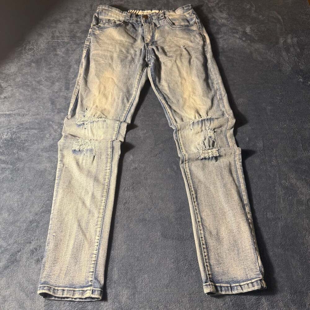 RGSTR Frayed Skinny Flare Jeans